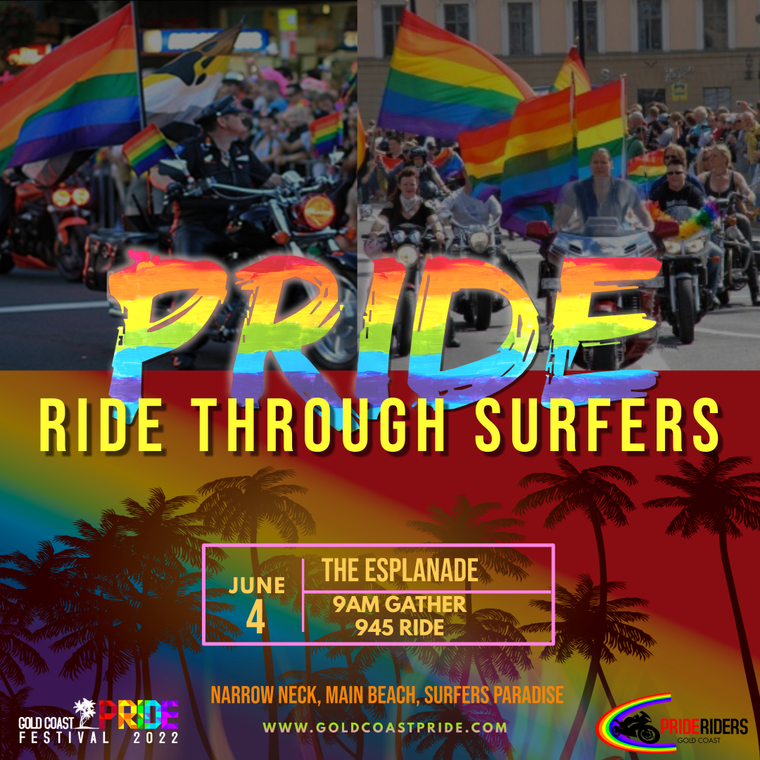 Pride Ride Festival poster 2022